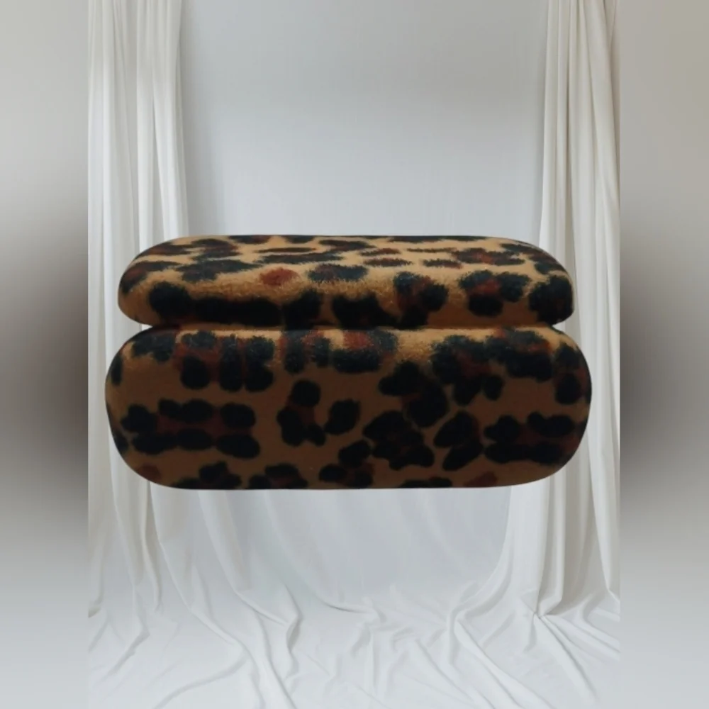 Cheetah Print Eyeglasses Case Brown
